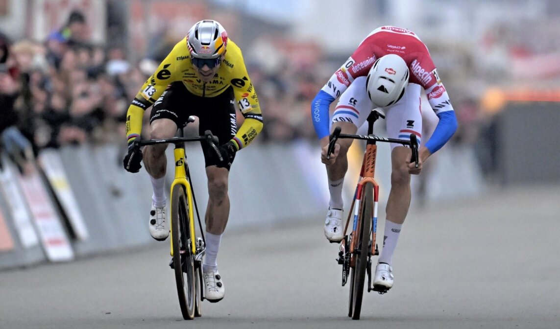 Van Aert narrowly misses out on victory in Heusden-Zolder