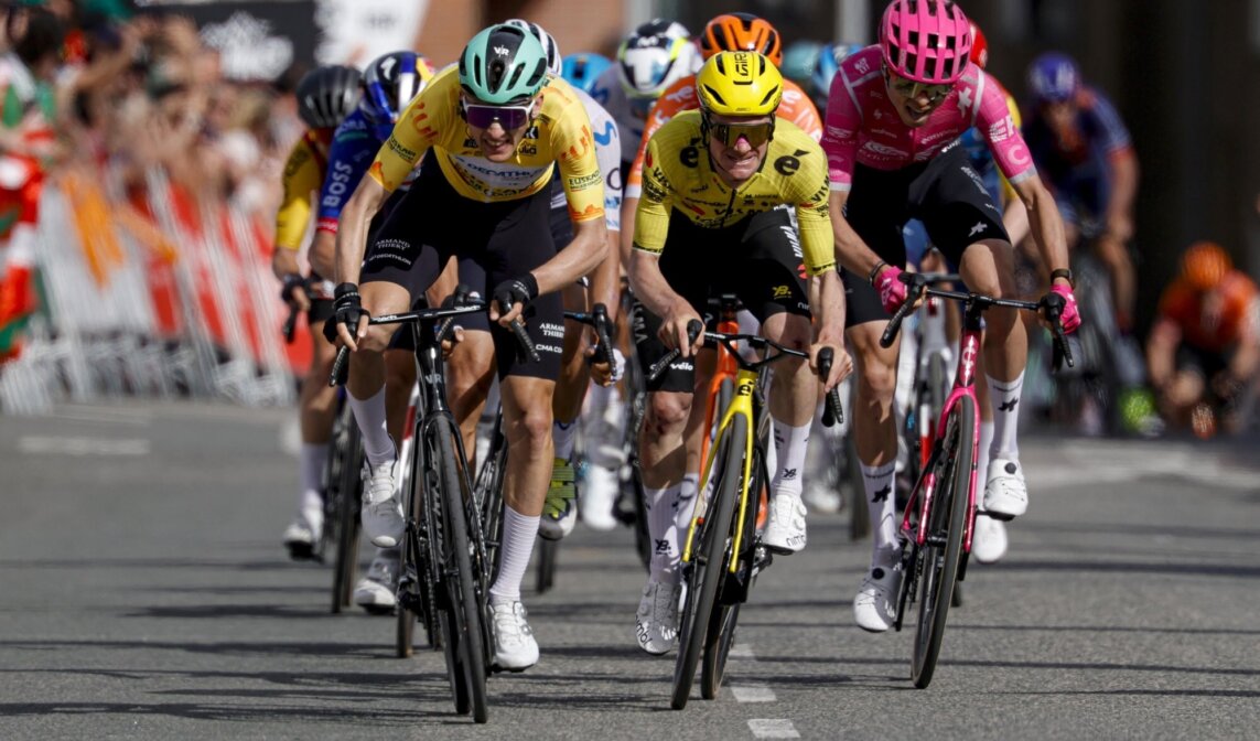 Team Visma | Lease a Bike doorstaat lastige derde etappe in Itzulia Basque Country, Tulett dertiende ondanks valpartij