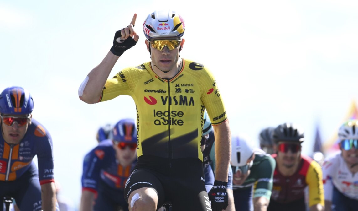 Wout van Aert triumphs in stage five of Tour Auvergne - Rhône-Alpes