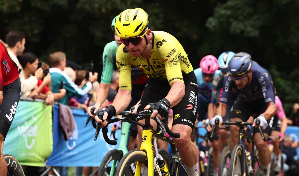 Attacking Team Visma | Lease a Bike sees Fiorelli sprint to eighth place in queen stage