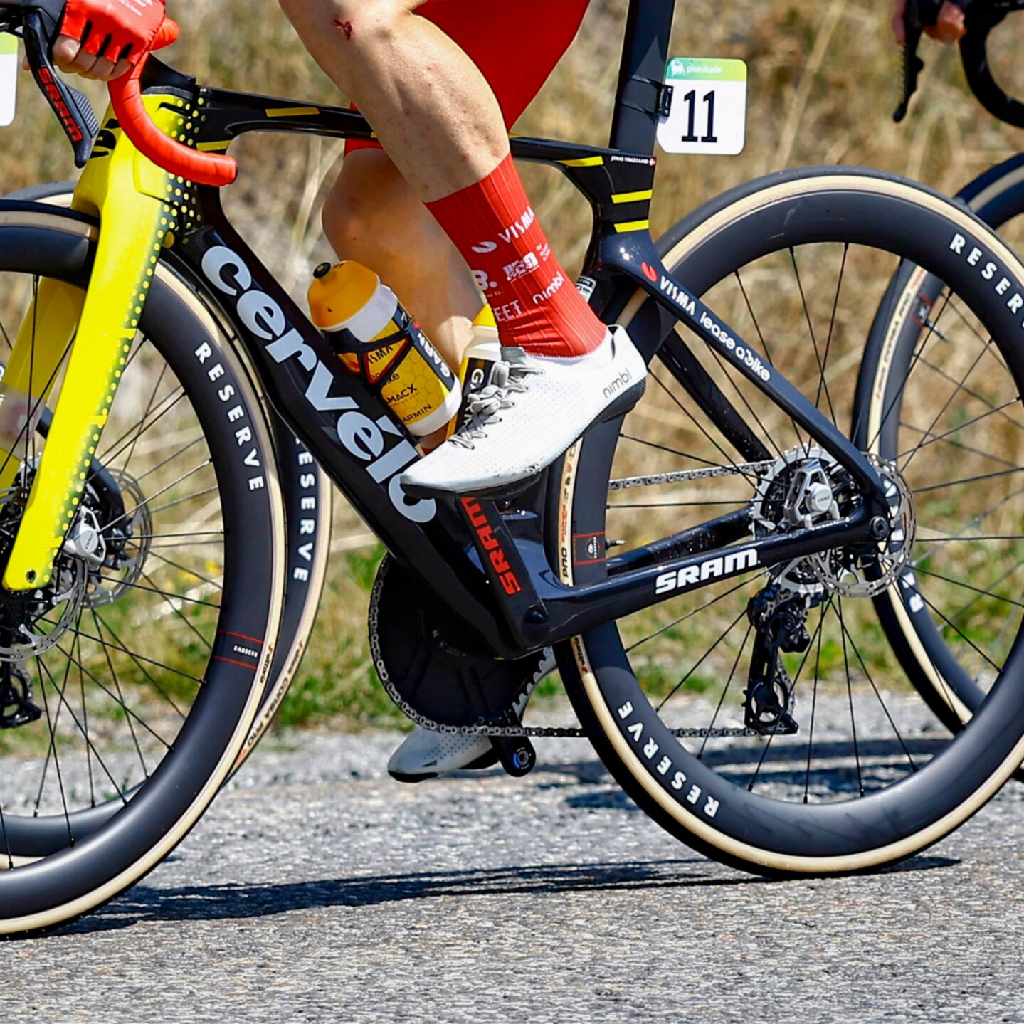 Rode wielersokken - winst La Vuelta