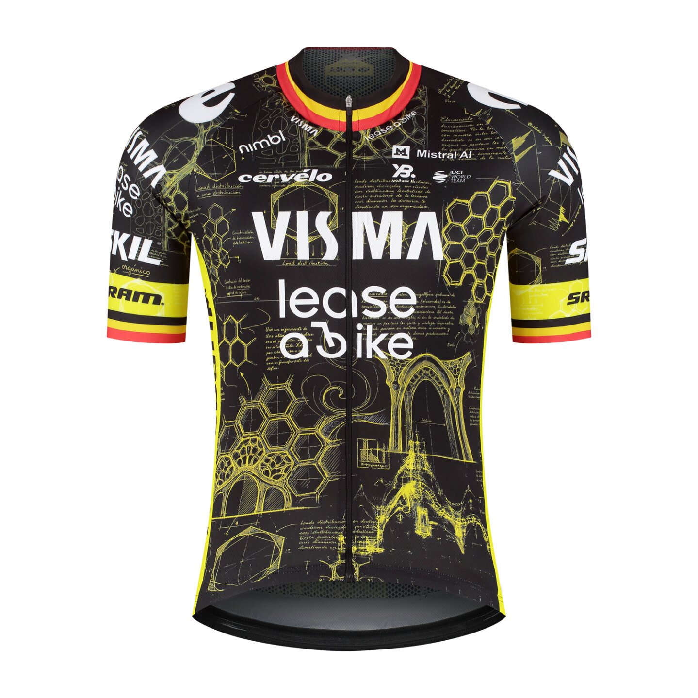 Wielershirt mannen - The Architect - Belgische kampioensmouwtjes