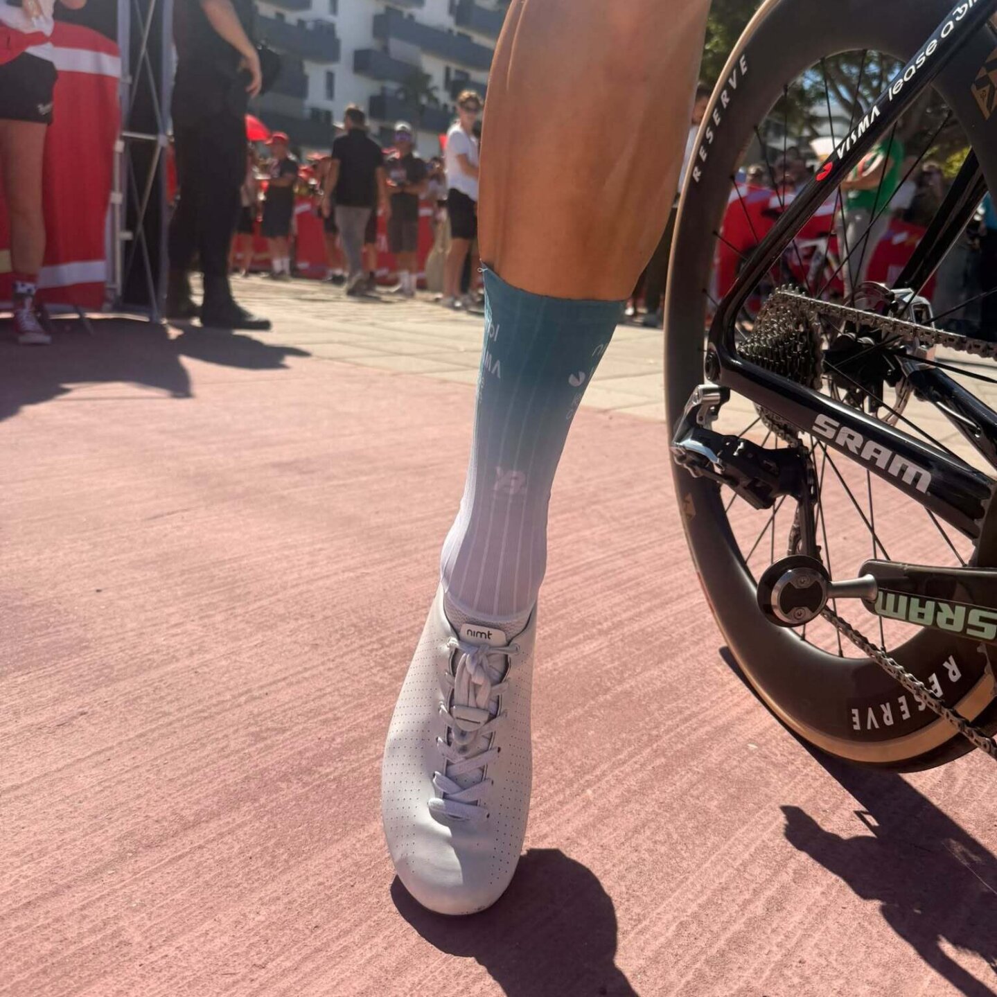 Aero wielersokken - Groene trui - Wout van Aert