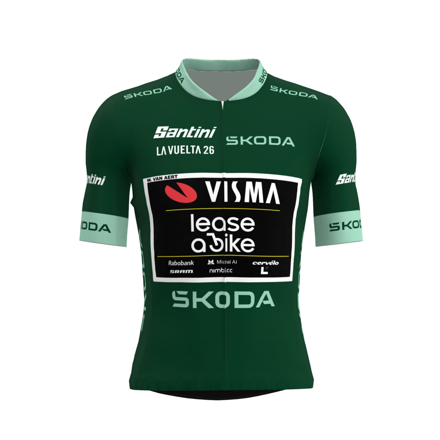 Groene trui Wout van Aert - La Vuelta 2026