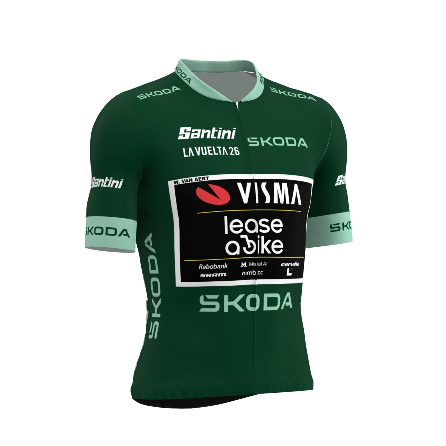 Groene trui Wout van Aert - La Vuelta 2026