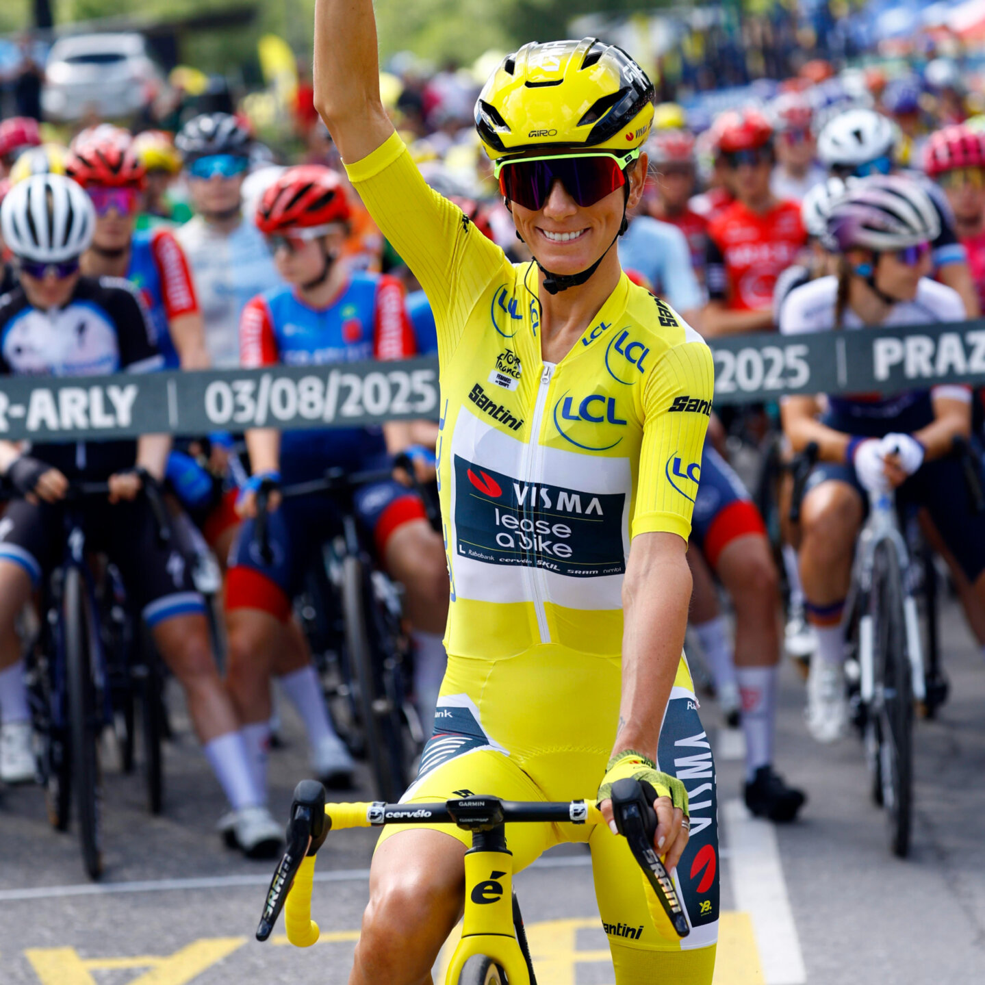 Gele trui mannen - Winst TDF Femmes 2025