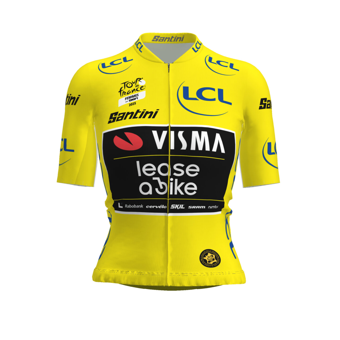 Gele trui vrouwen - Winst TDF Femmes 2025