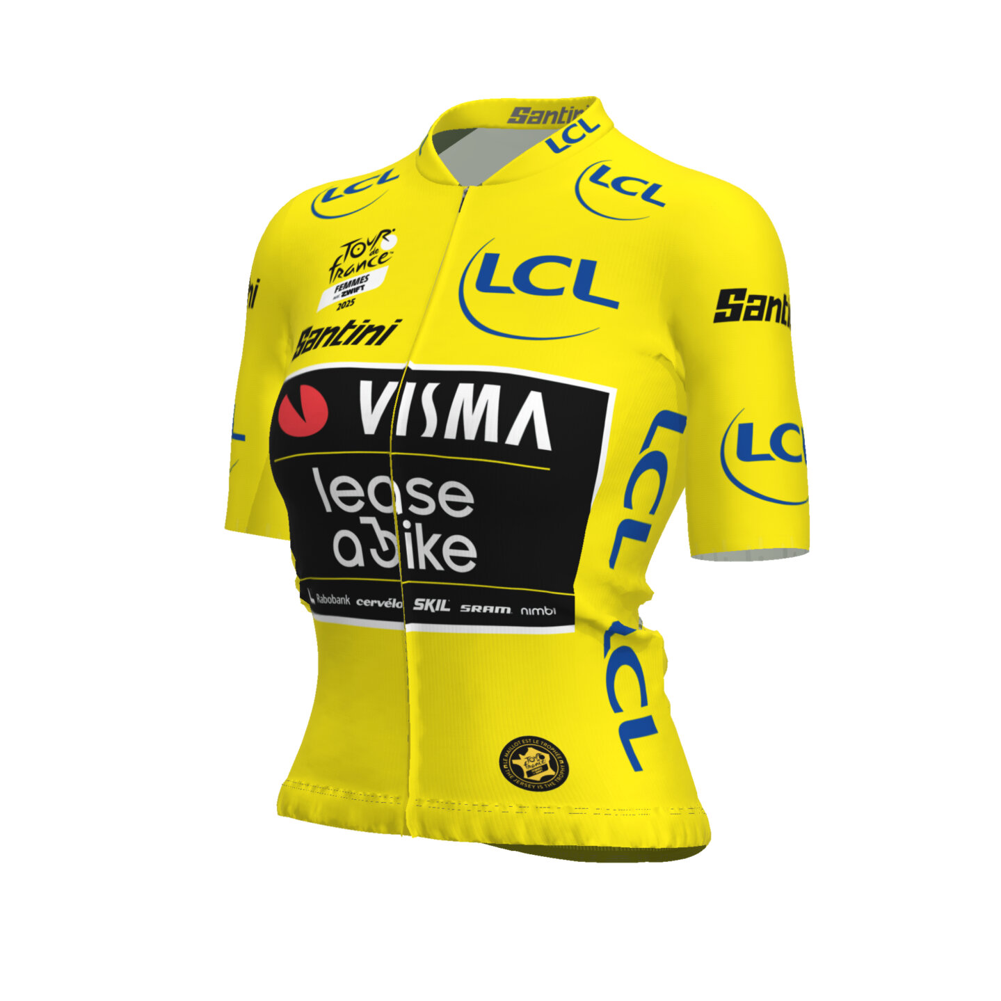 Gele trui vrouwen - Winst TDF Femmes 2025