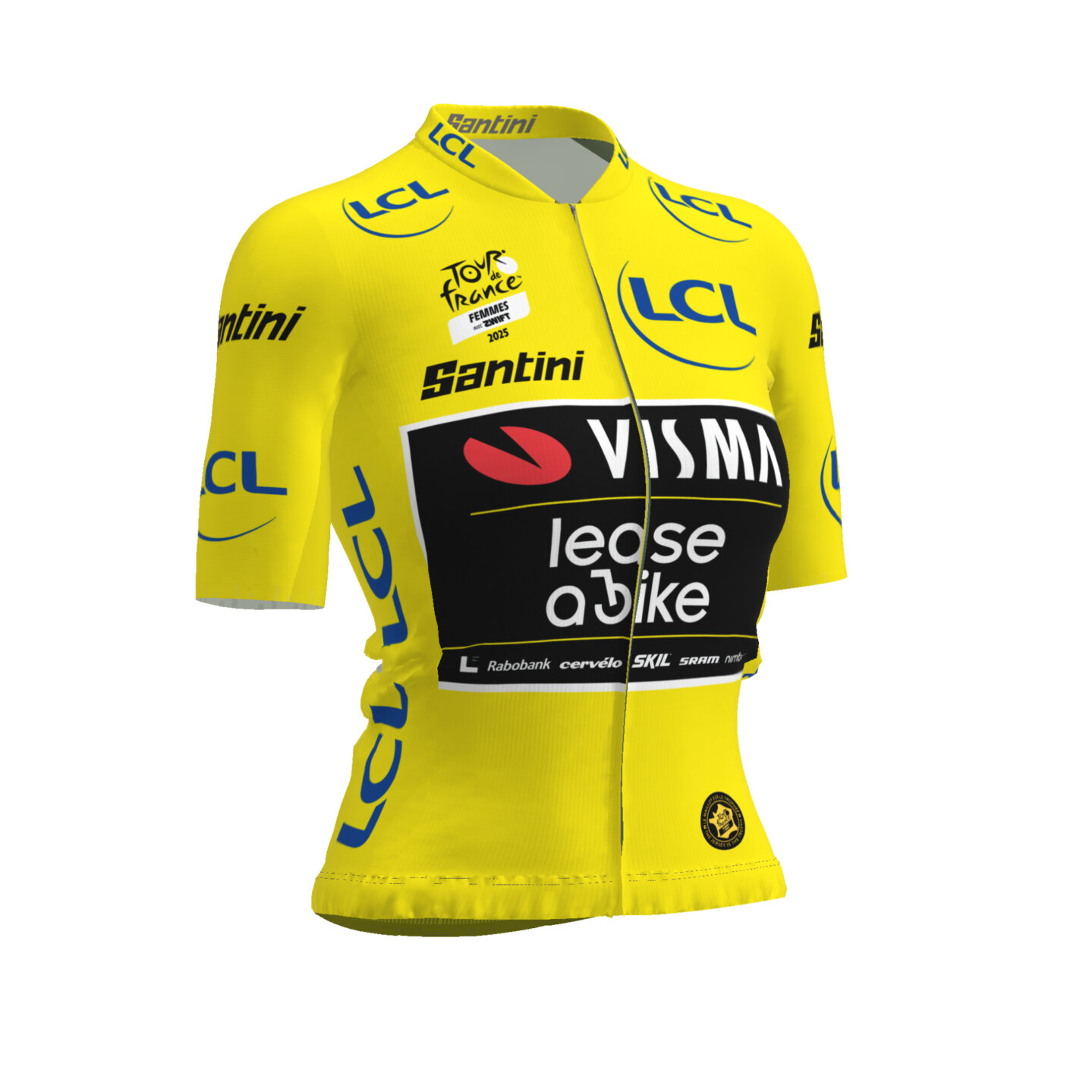 Gele trui vrouwen - Winst TDF Femmes 2025