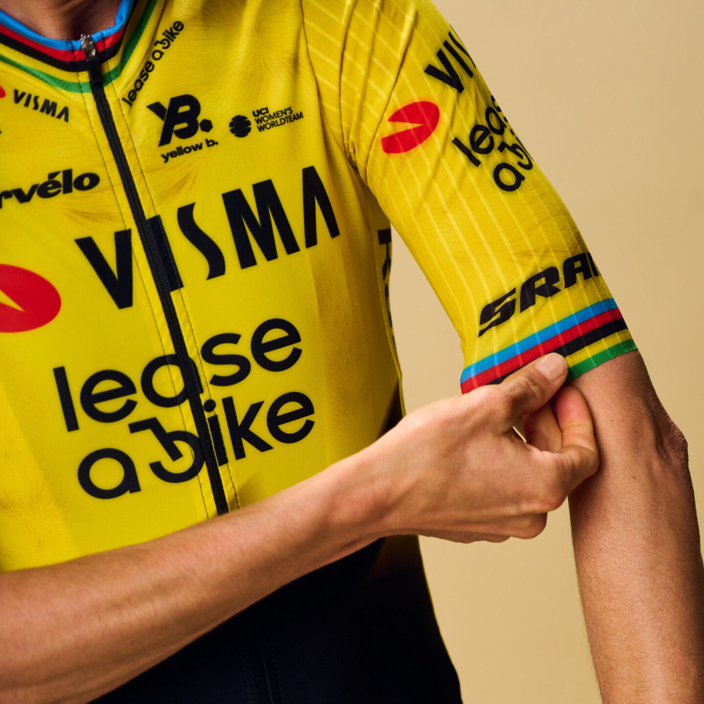 Wielershirt kids ex-wereldkampioen 2026 - Team Visma | Lease a Bike