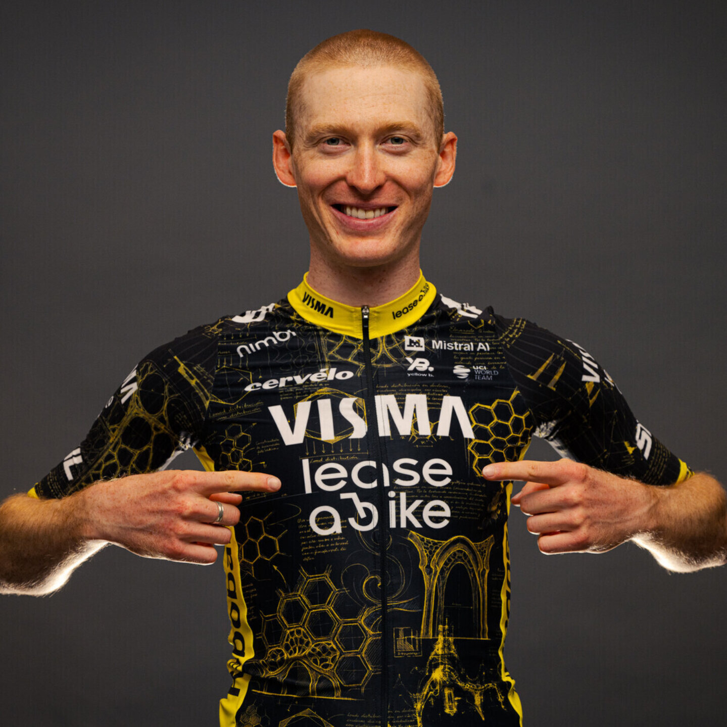 Square Tour de France shirt Matteo Jorgenson 1
