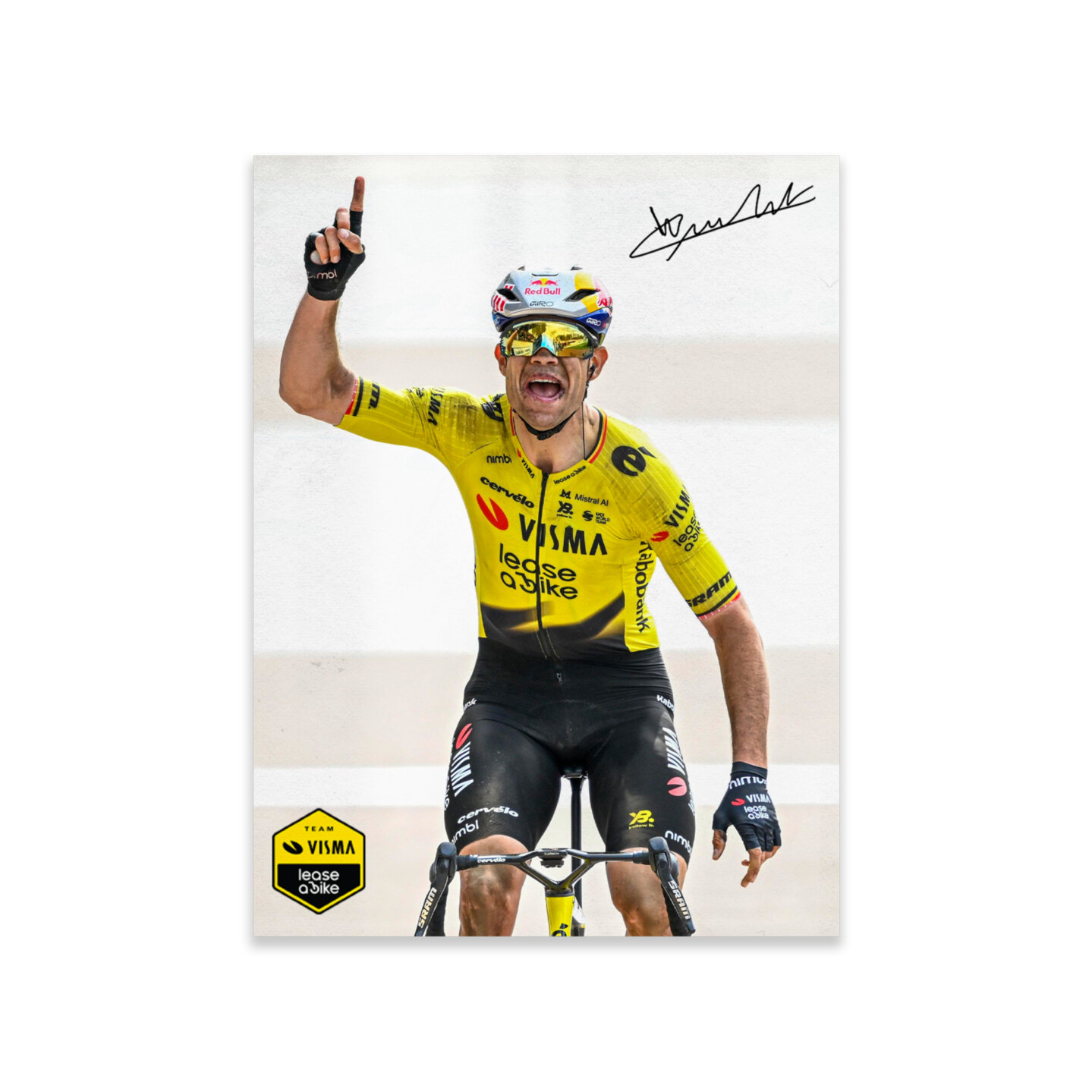 Poster A2 - victory Paris-Roubaix - Team Visma | Lease a Bike