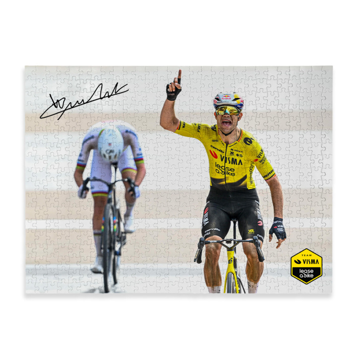Puzzle 500 pieces - victory Paris-Roubaix - Team Visma | Lease a Bike