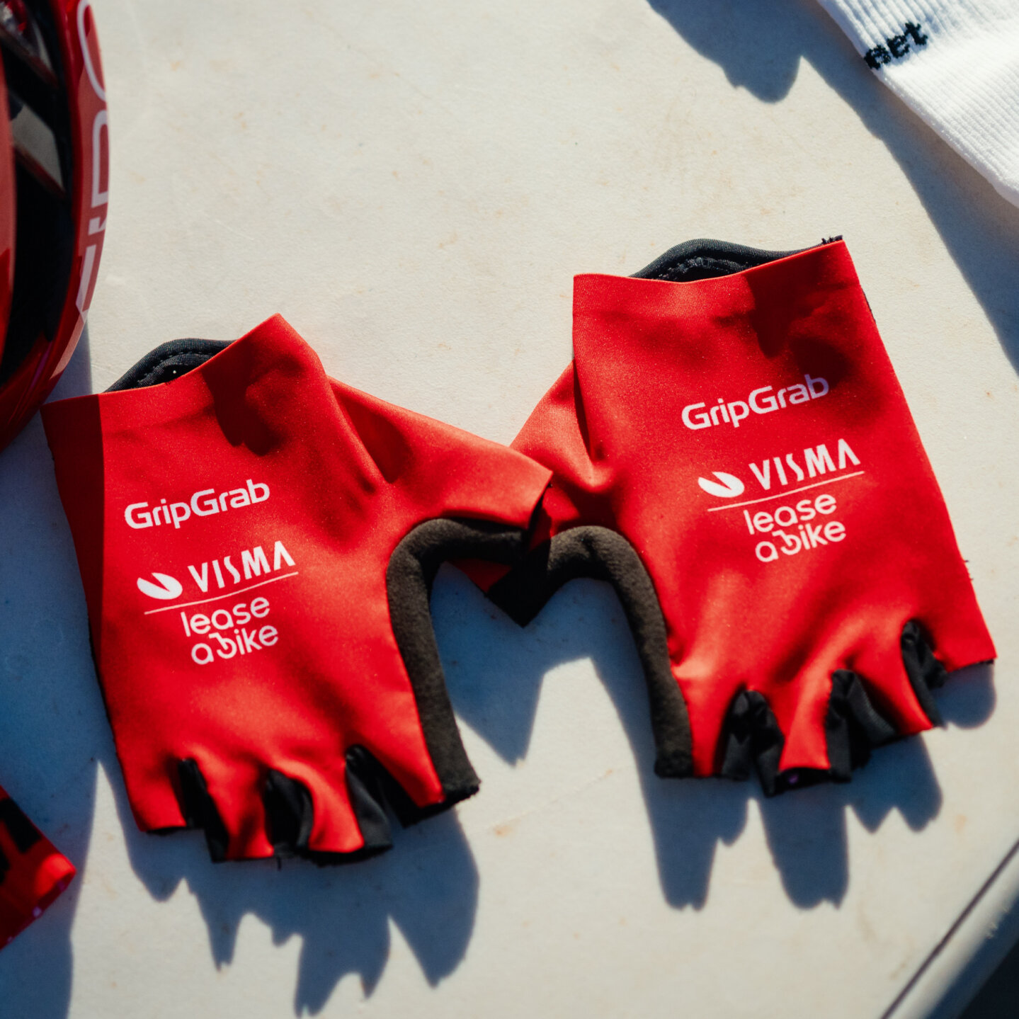 Rode wielerhandschoenen - winst La Vuelta