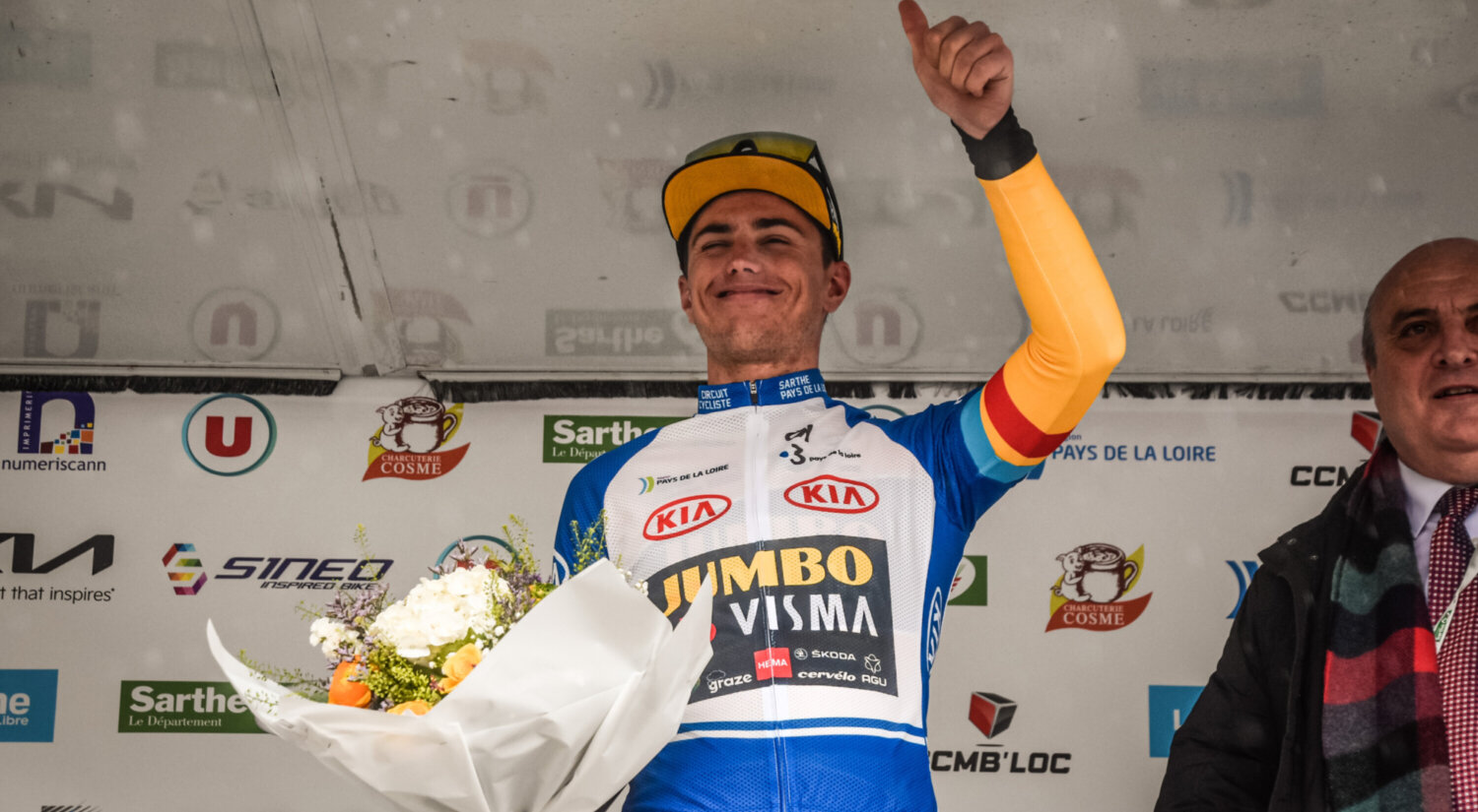 			© Olav Kooij sprinted to victory in second stage of Circuit Cycliste Sarthe.
	