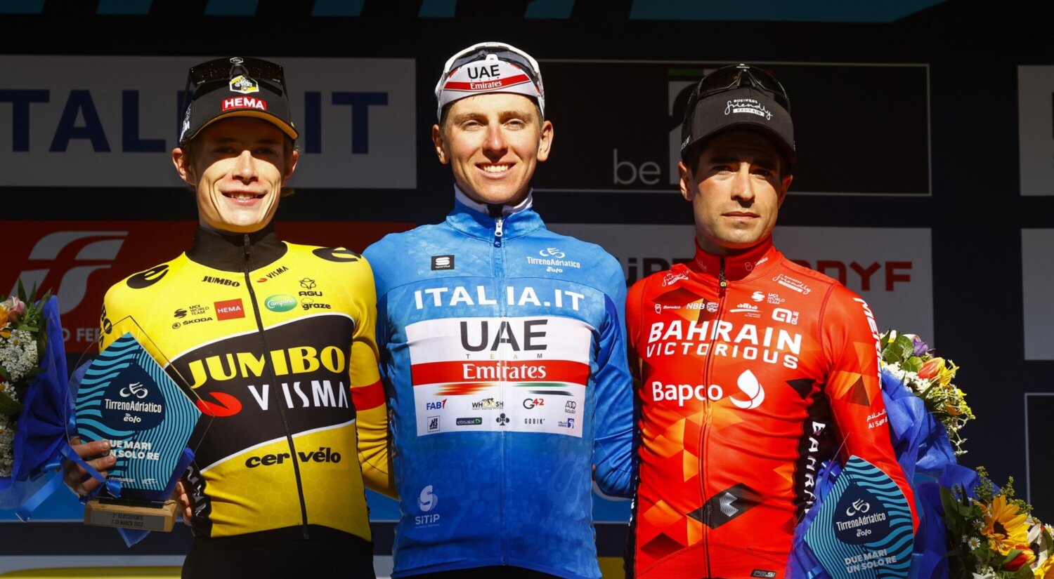 			© Jonas Vingegaard second in geneneral classification Tirreno.
	