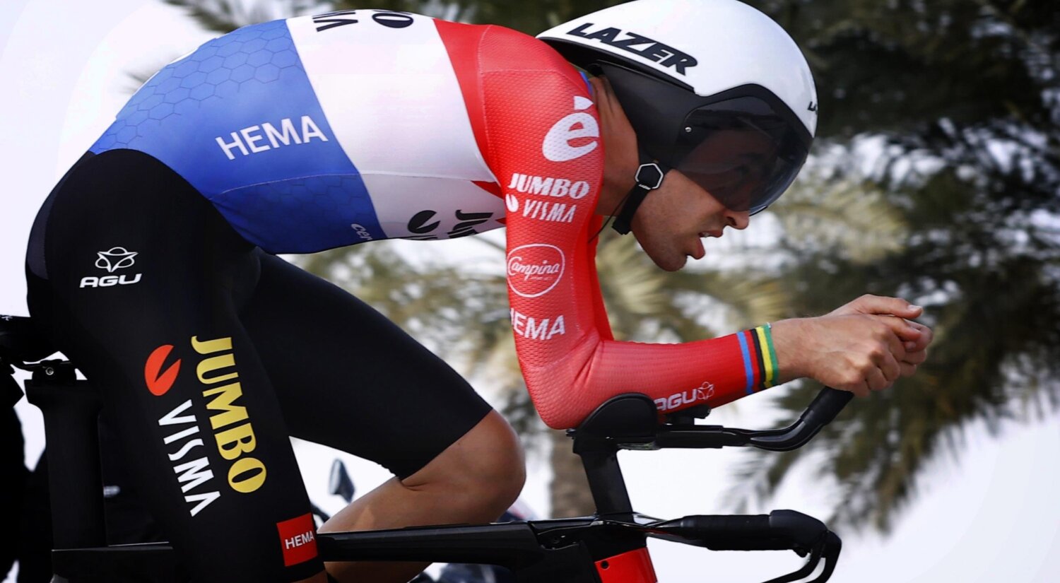 			© Third place for Tom Dumoulin in UAE Tour time trial.
	