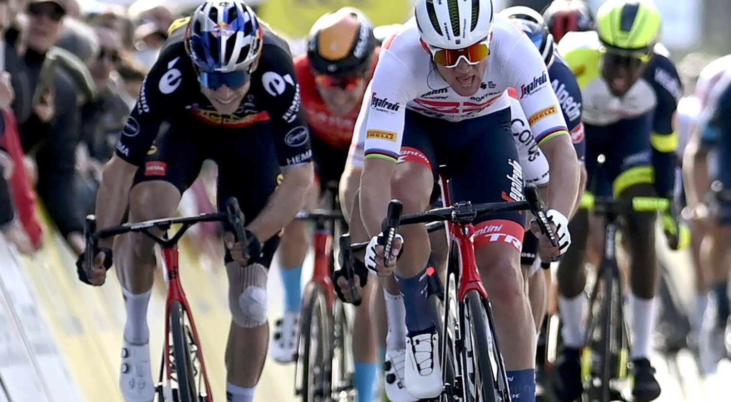 			© Wout van Aert finished third in the third stage of Paris-Nice.
	