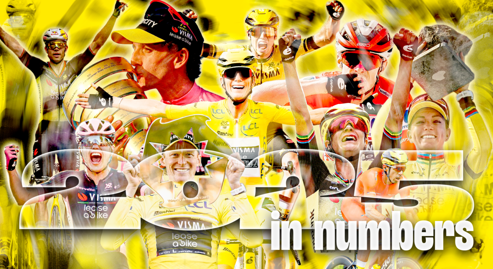 The numbers behind Team Visma | Lease a Bike’s 2025 season	