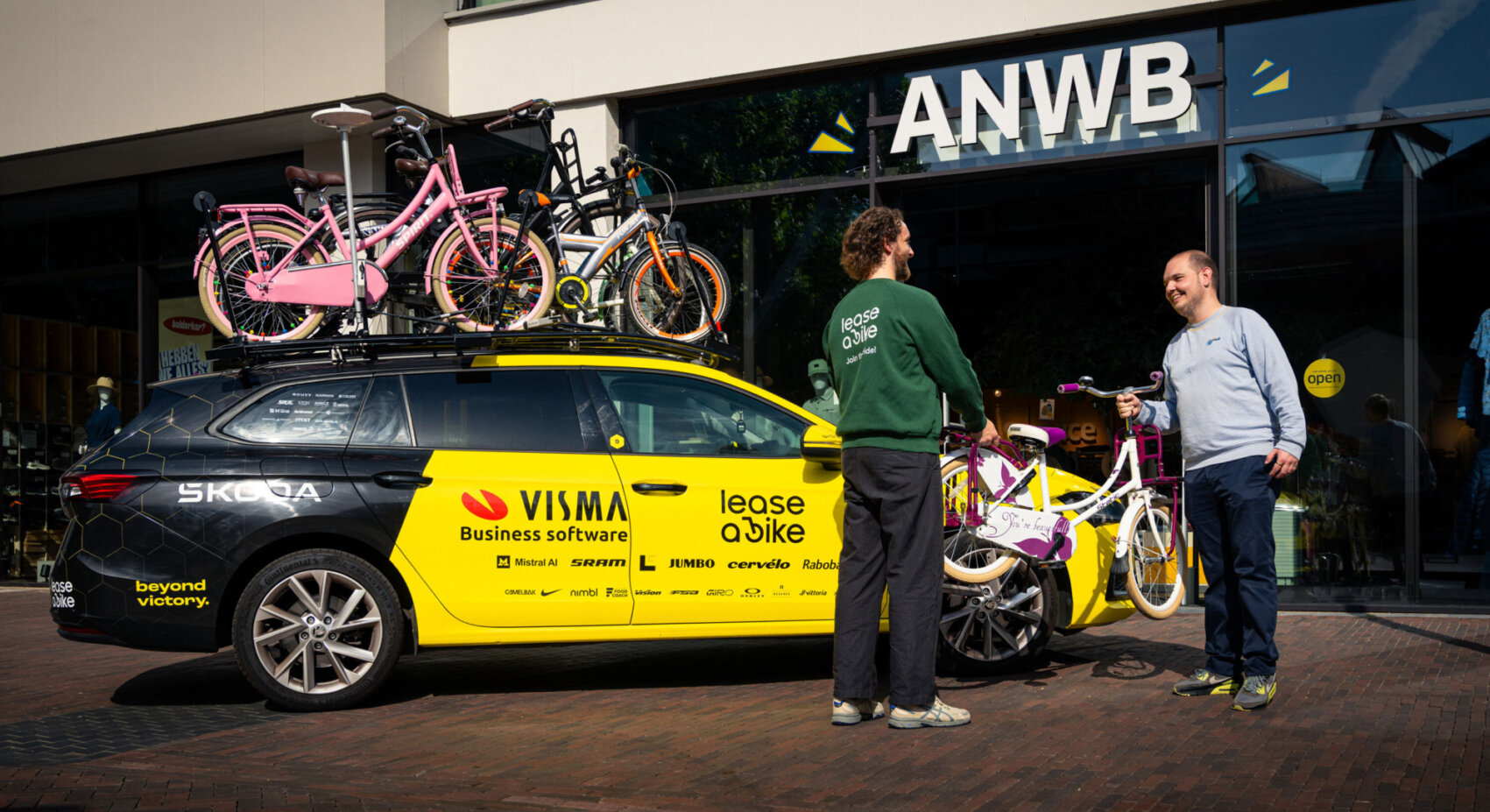 Lease a Bike, ANWB en Team Visma | Lease a Bike in actie voor kinderen zonder fiets