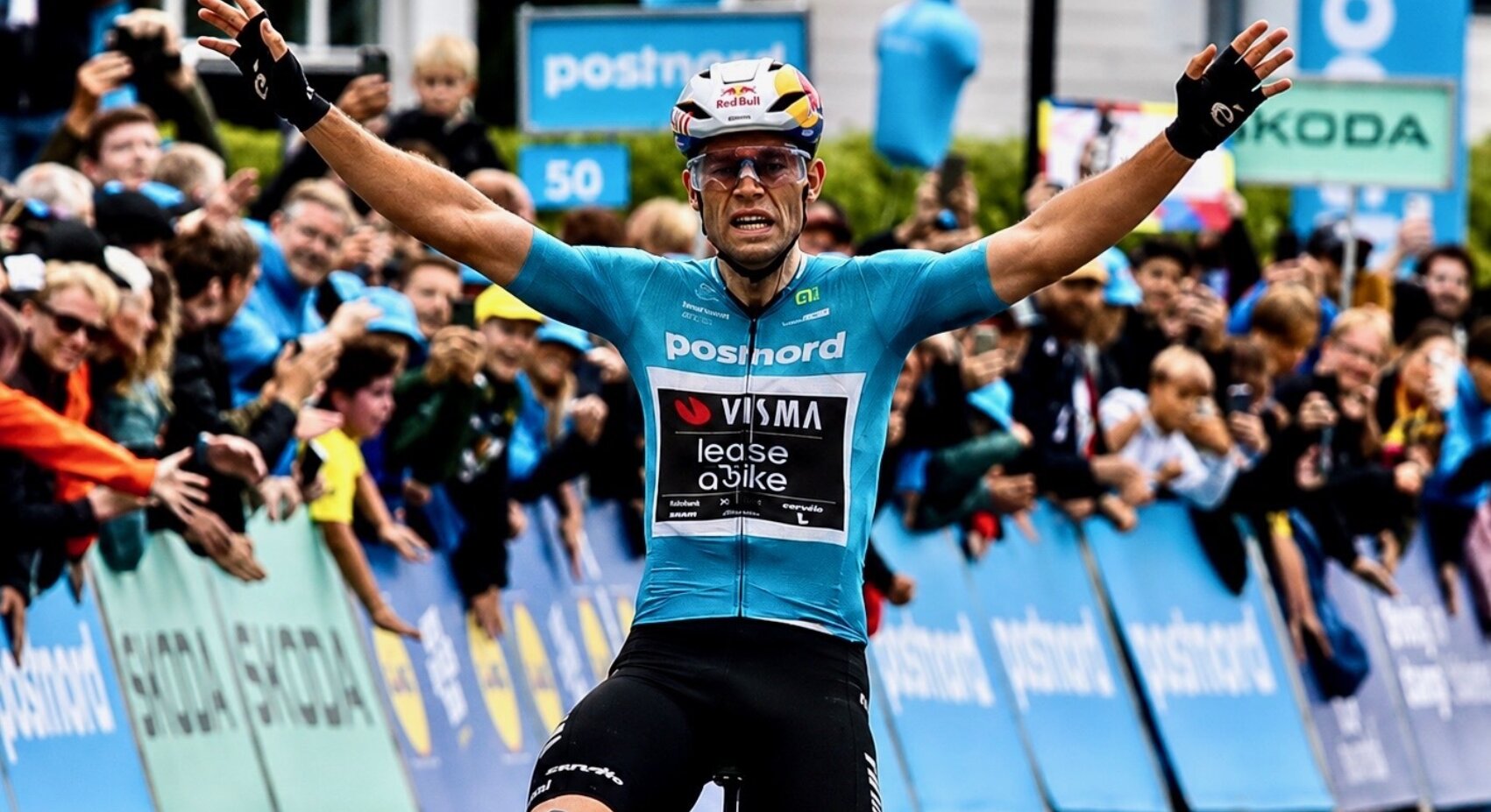 Van Aert voltooit hattrick met zege in koninginnenrit Tour of Denmark © Dan Møller