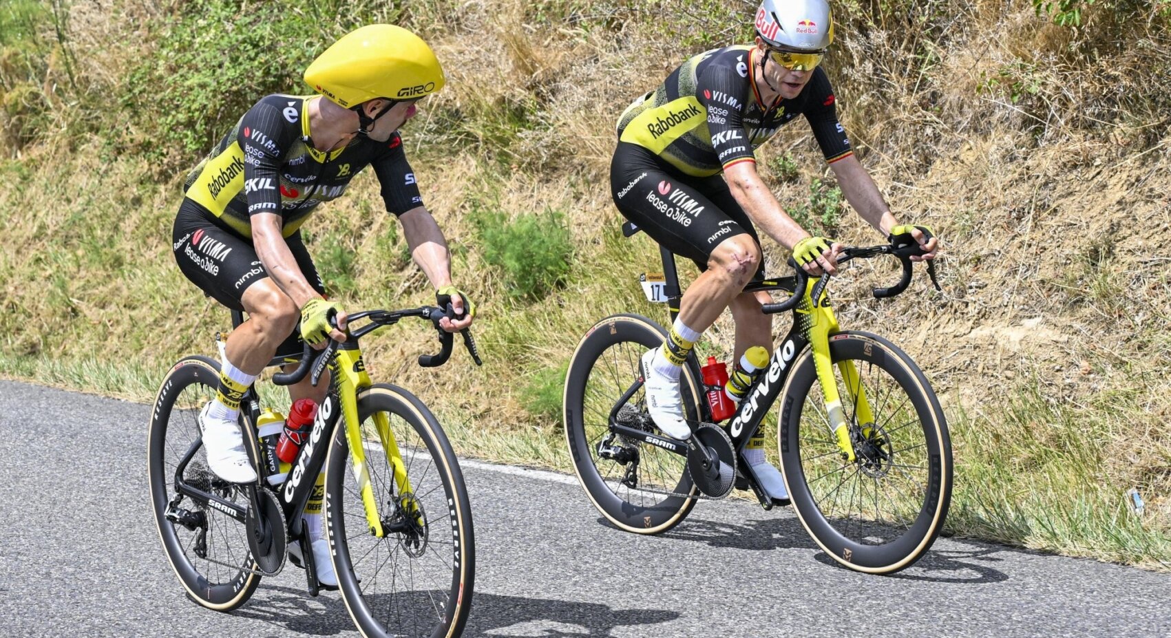 Campenaerts and Van Aert attack and ride to top placings in transitional stage	