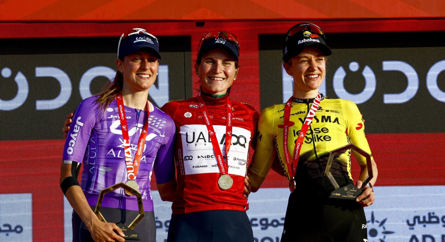 Impressive De Vries third in final stage and general classification UAE Tour Women	