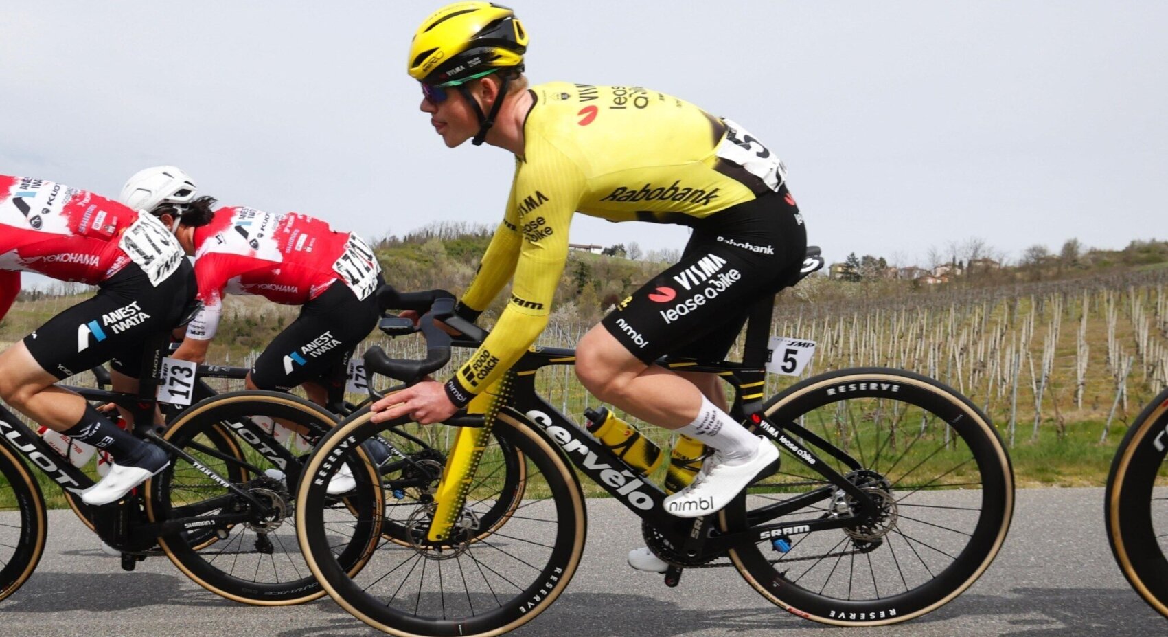 Probleemloze dag in Coppi e Bartali houdt klassementsambities Team Visma | Lease a Bike springlevend