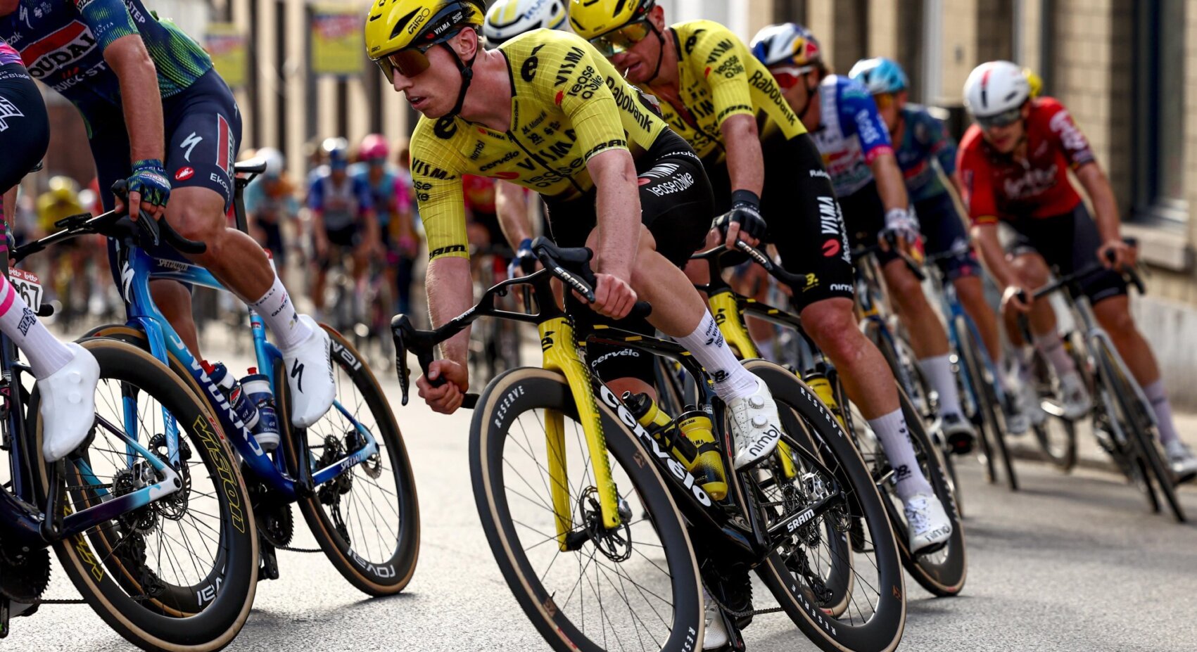 Aanvallend Team Visma | Lease a Bike mist topresultaat in Binche-Chimay-Binche