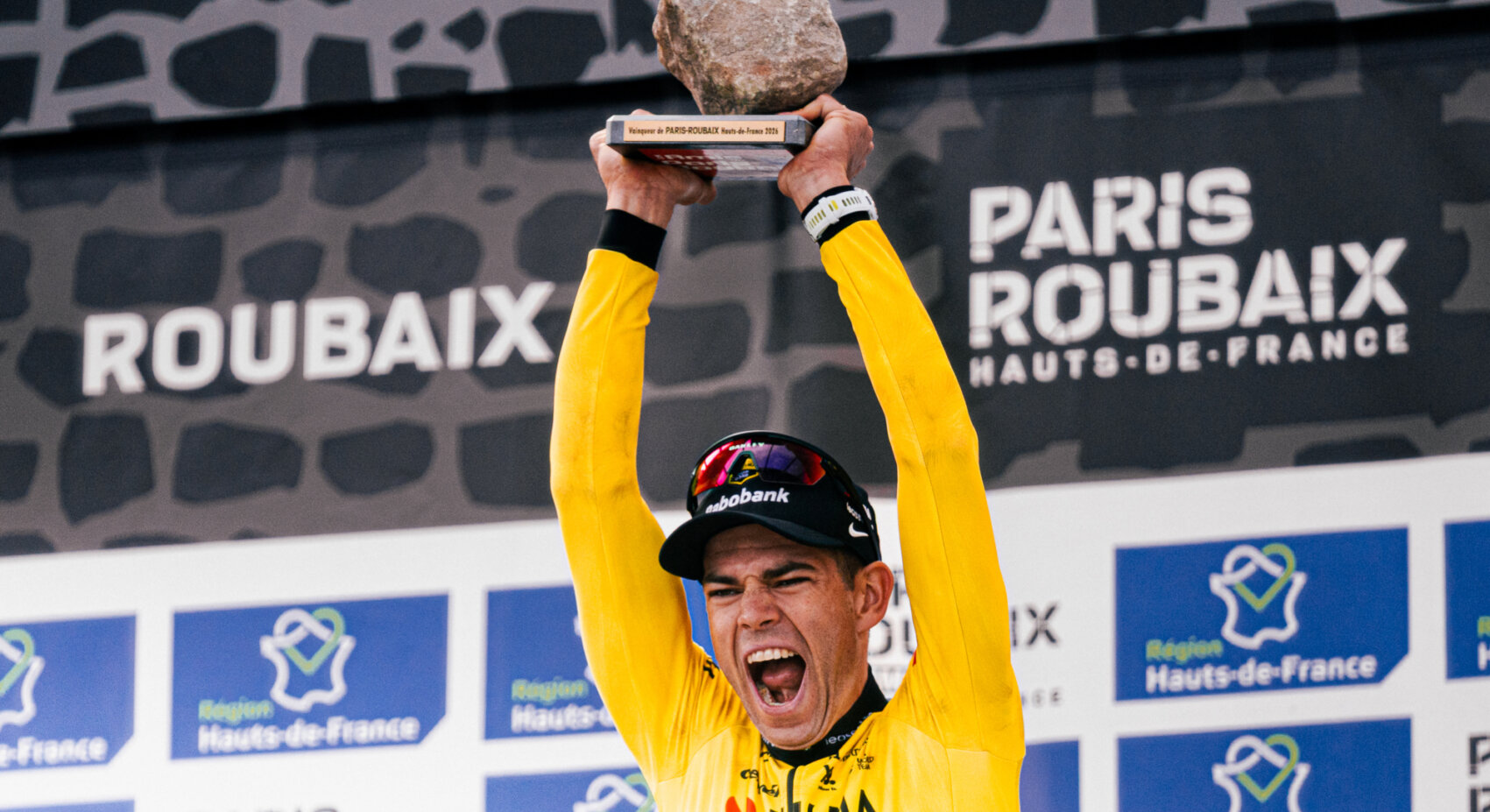 Race Day video: relive Wout van Aert's Paris-Roubaix victory
