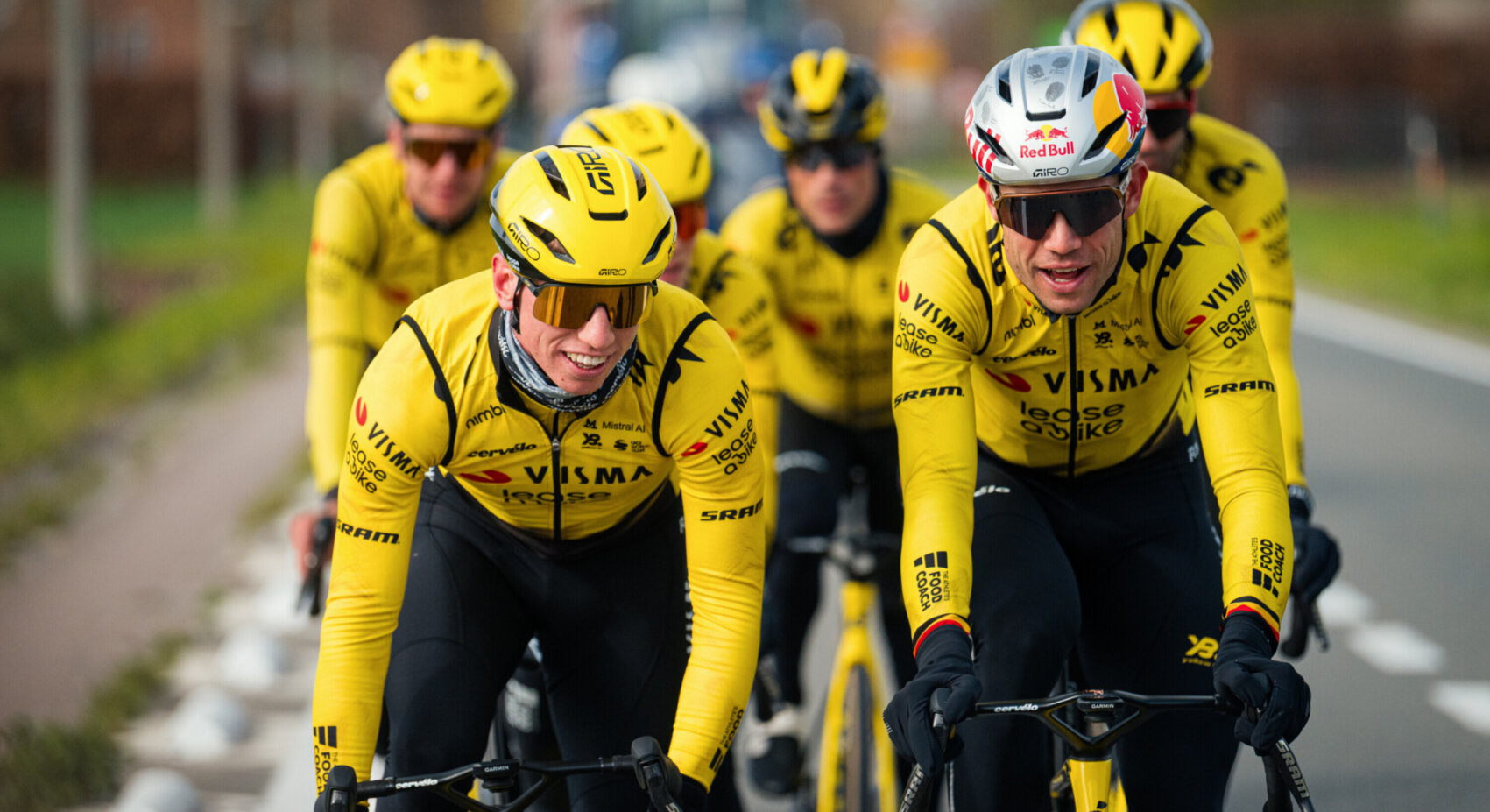 Team Visma Lease a Bike, with challenger Van Aert, heads to the Tour of Flanders full of confidence