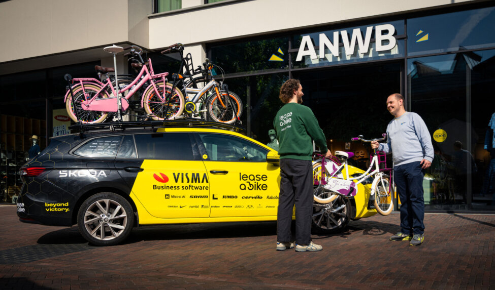 Lease a Bike, ANWB en Team Visma | Lease a Bike in actie voor kinderen zonder fiets