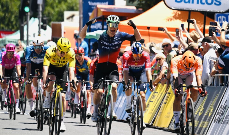 Brennan narrowly misses out on victory in first stage of Tour Down Under