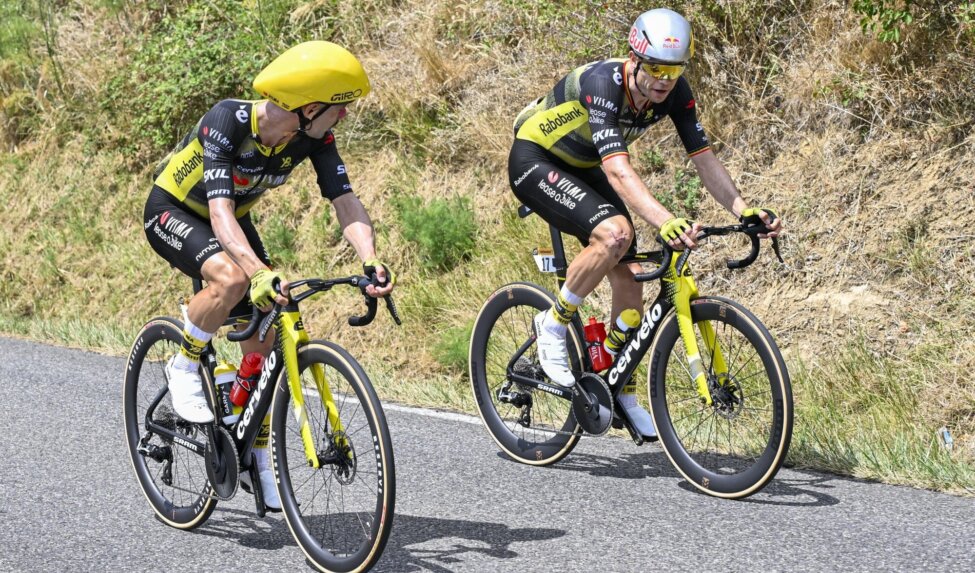 Campenaerts and Van Aert attack and ride to top placings in transitional stage