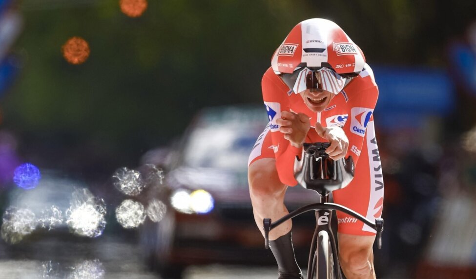 Vingegaard beperkt de schade met negende plaats in individuele tijdrit Vuelta a España