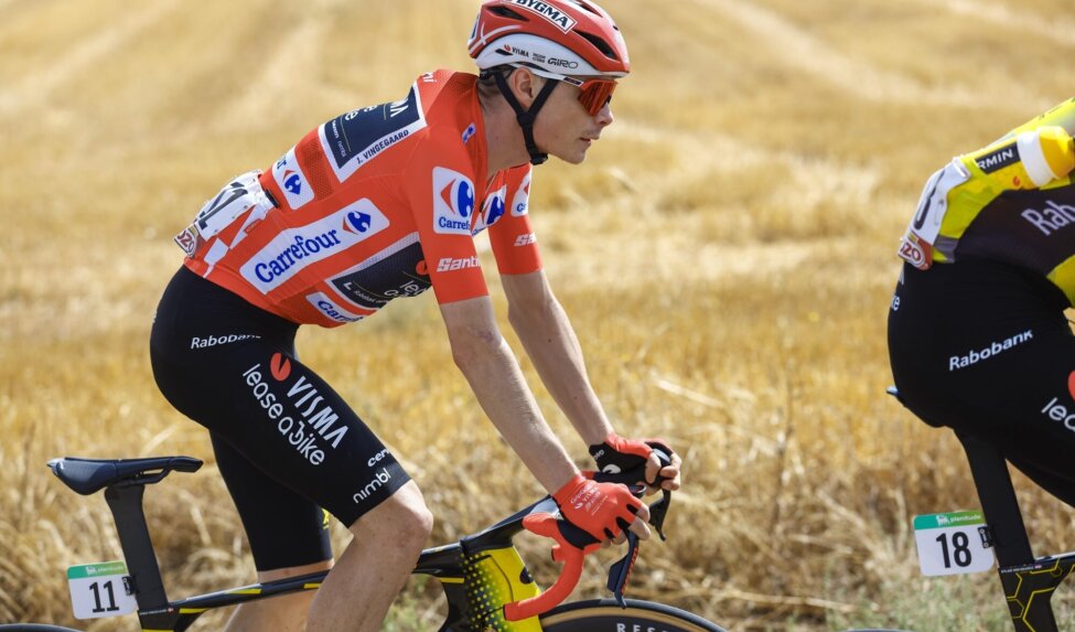 Vingegaard en Team Visma | Lease a Bike bij de les in negentiende etappe Vuelta