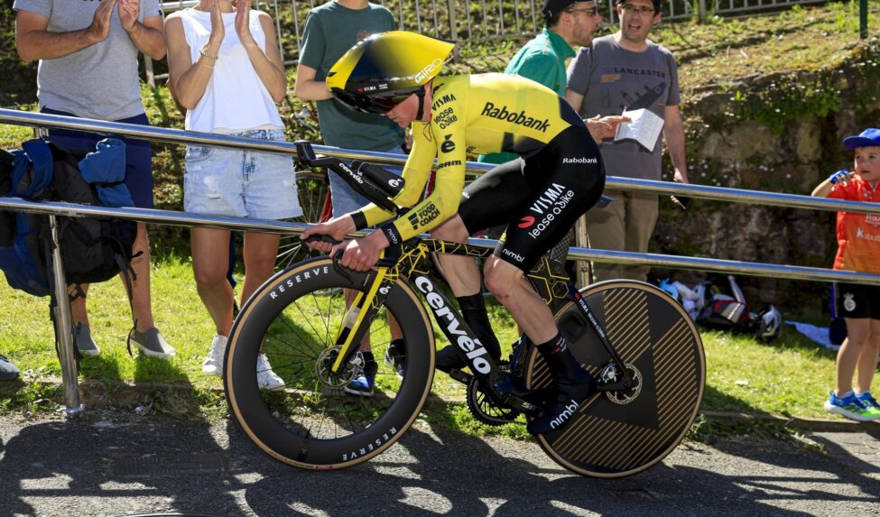 Team Visma | Lease a Bike in good spirits after the opening time trial of Itzulia Basque Country