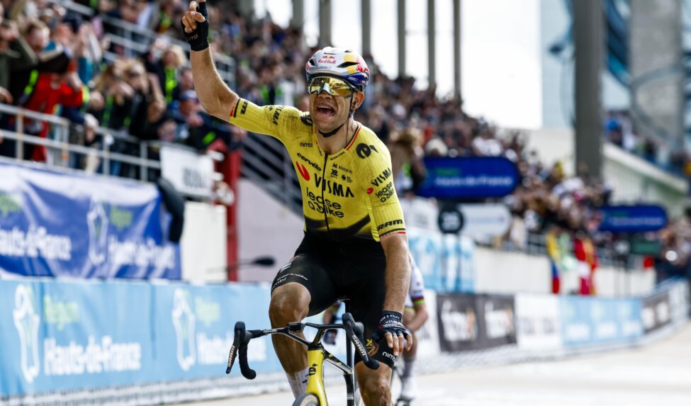Van Aert puts crown on spring classics campaign with Paris-Roubaix victory