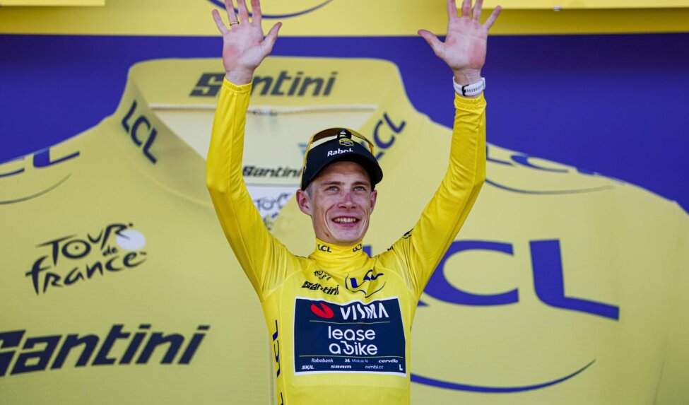 Vingegaard retains yellow jersey after strong performance in tough second Tour de France stage