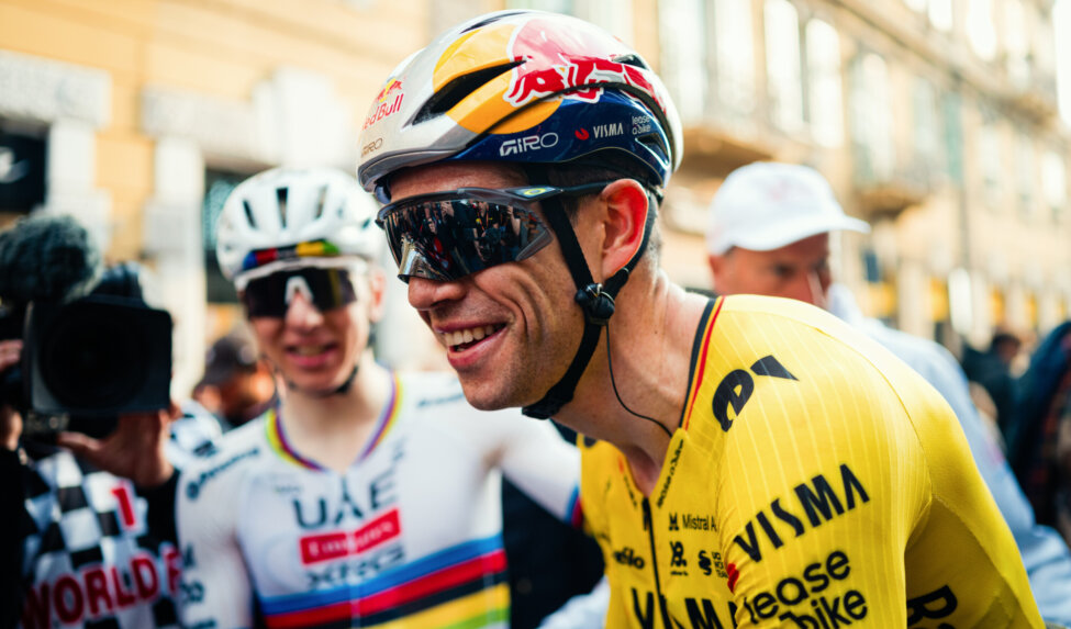 Van Aert fights to podium after stunning Milan-Sanremo finale