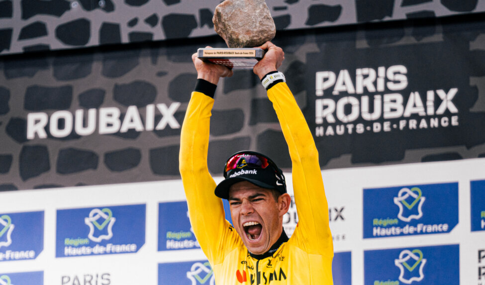 Race Day video: relive Wout van Aert's Paris-Roubaix victory