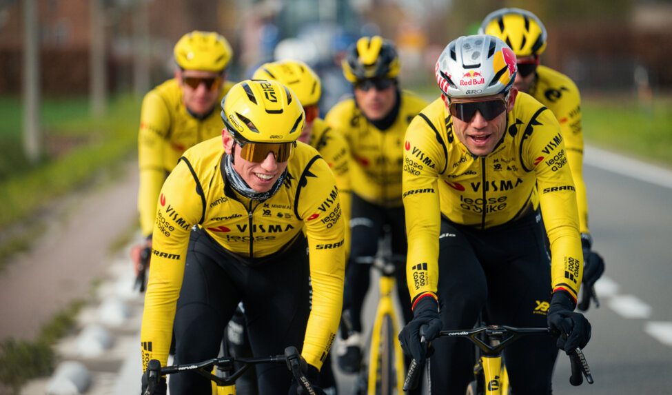 Team Visma Lease a Bike, with challenger Van Aert, heads to the Tour of Flanders full of confidence